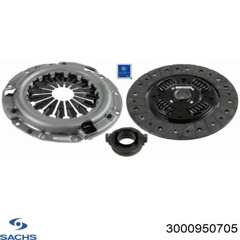 Комплект зчеплення (3 частини) Sachs 3000950705 ціна, від 169.85 USD