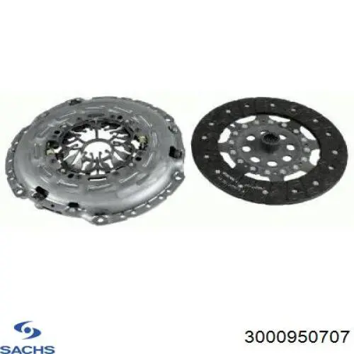 Комплект зчеплення (3 частини) Sachs 3000950707 ціна, від 220.78 USD