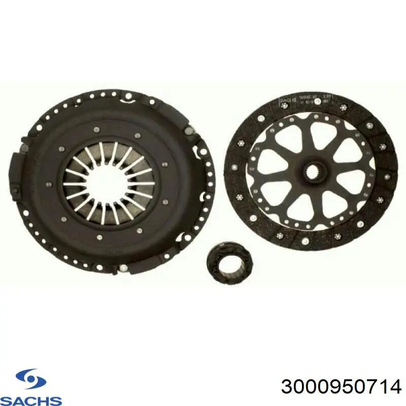 Комплект зчеплення (3 частини) Sachs 3000950714 ціна, від 274.12 USD