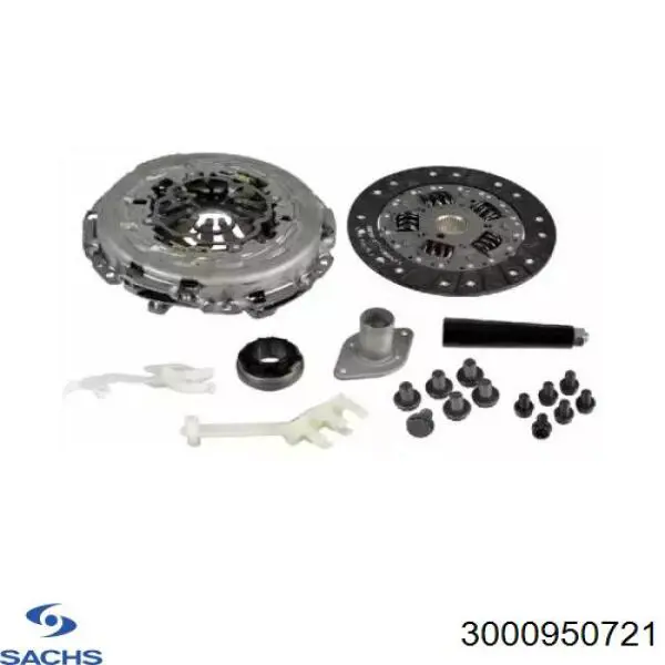 Комплект зчеплення (3 частини) Sachs 3000950721 ціна, від 498.56 USD