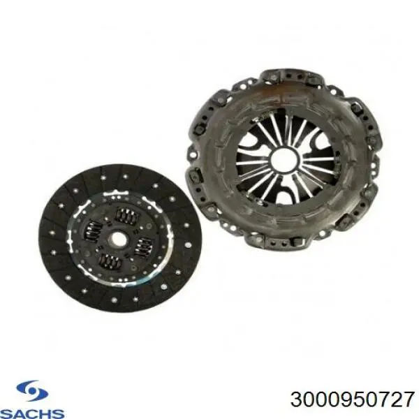 Комплект зчеплення (3 частини) Sachs 3000950727 ціна, від 277.62 USD