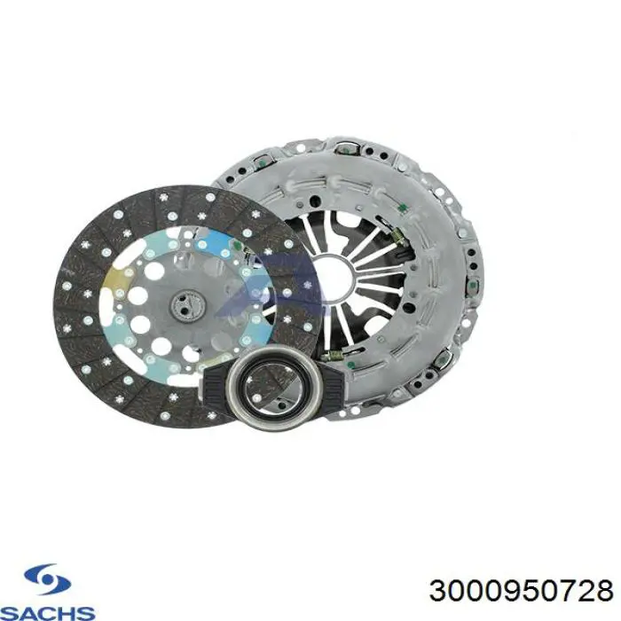 Купити 3000950728 Sachs Комплект зчеплення (диск, корзина, підшипник)