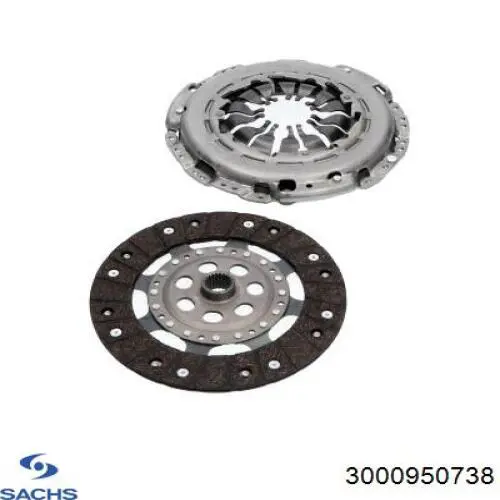 Купити 3000950738 Sachs Комплект зчеплення (диск, корзина, підшипник)
