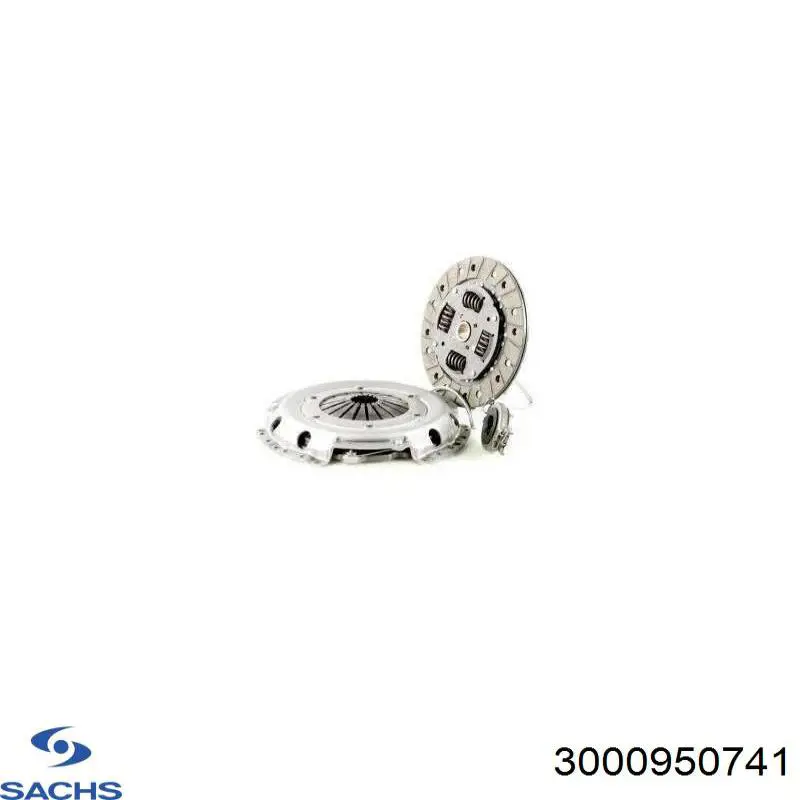 Комплект зчеплення (3 частини) Sachs 3000950741 ціна, від 181.92 USD