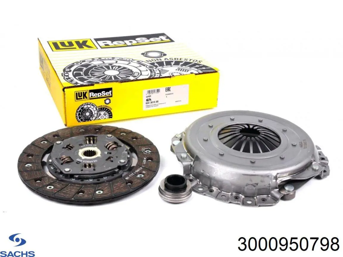 Купити 3000950798 Sachs Комплект зчеплення (диск, корзина, підшипник)