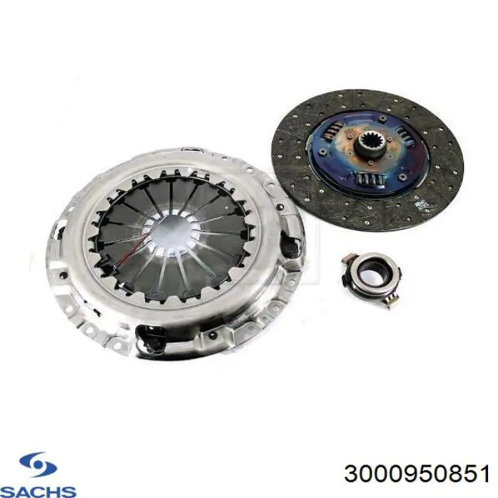 Комплект зчеплення (3 частини) Sachs 3000950851 ціна, від 150.46 USD
