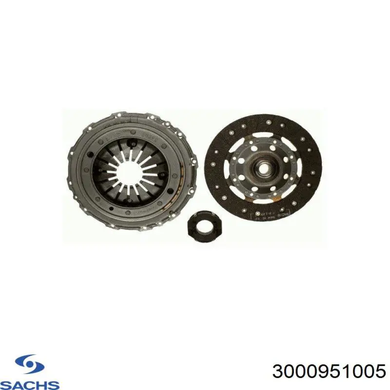 Комплект зчеплення (3 частини) Sachs 3000951005 ціна, від 146.33 USD