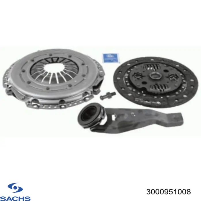 Купити 3000951008 Sachs Комплект зчеплення (диск, корзина, підшипник)