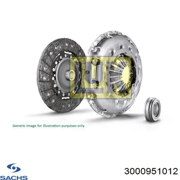 Комплект зчеплення (3 частини) Sachs 3000951012 ціна, від 107.47 USD
