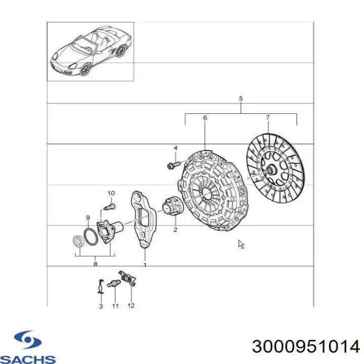  Зчеплення Porsche Boxster 