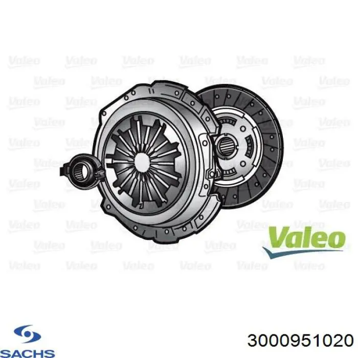 3000951020 Sachs Зчеплення в зборі