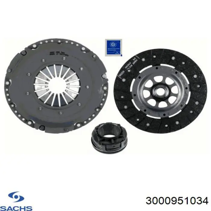 Комплект зчеплення (3 частини) Sachs 3000951034 ціна, від 219.29 USD