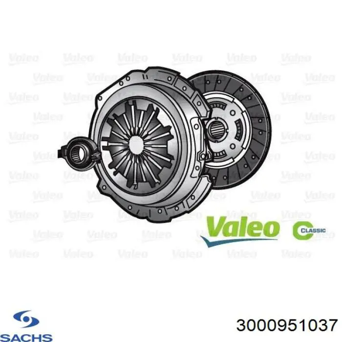 3000951037 Sachs Зчеплення в зборі