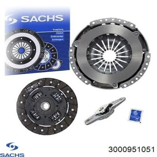 Комплект зчеплення (3 частини) Sachs 3000951051 ціна, від 111.72 USD
