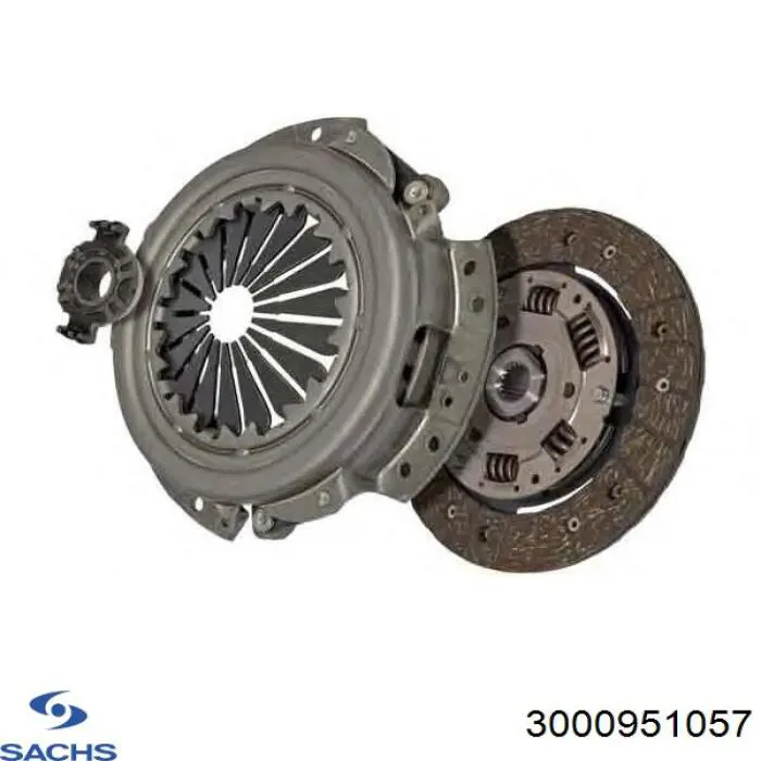 Купити 3000951057 Sachs Комплект зчеплення (диск, корзина, підшипник)
