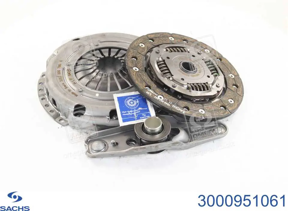 Купити 3000951061 Sachs Комплект зчеплення (диск, корзина, підшипник)
