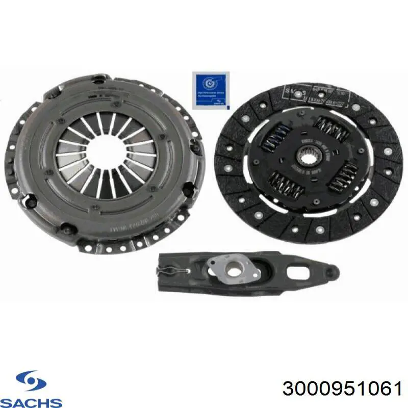Комплект зчеплення (3 частини) Sachs 3000951061 ціна, від 115.76 USD