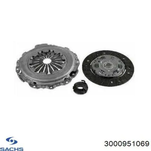 Комплект зчеплення (3 частини) Sachs 3000951069 ціна, від 103.17 USD