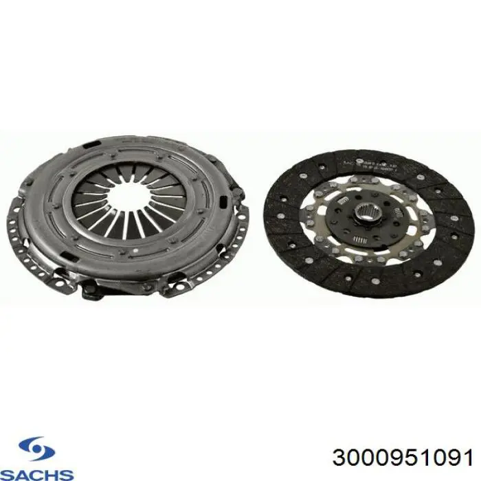 Комплект зчеплення (3 частини) Sachs 3000951091 ціна, від 171.47 USD