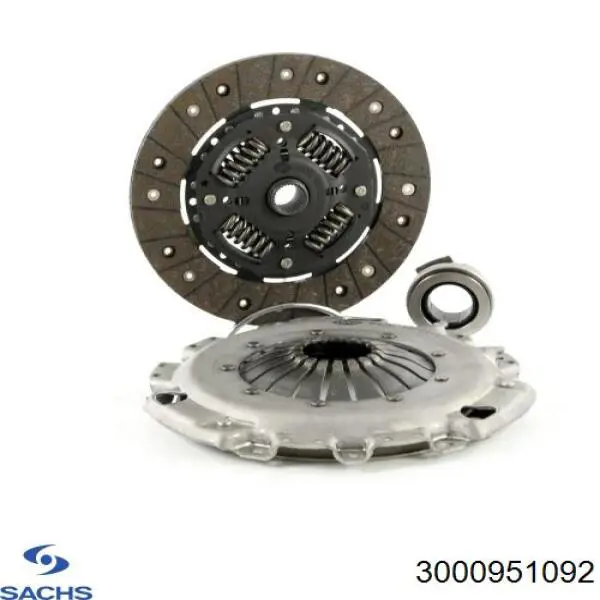 Комплект зчеплення (3 частини) Sachs 3000951092 ціна, від 181.46 USD