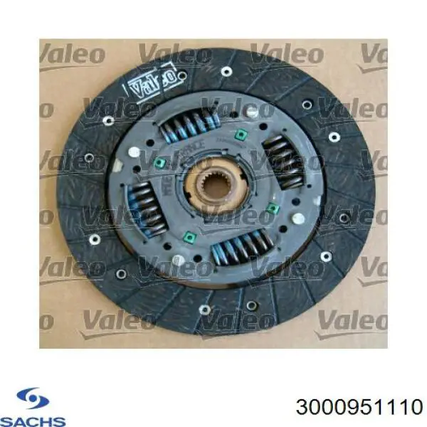 Купити 3000951110 Sachs Комплект зчеплення (диск, корзина, підшипник)