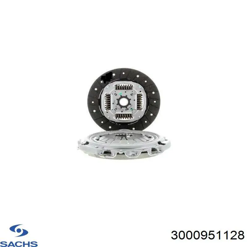 Купити 3000951128 Sachs Комплект зчеплення (диск, корзина, підшипник)