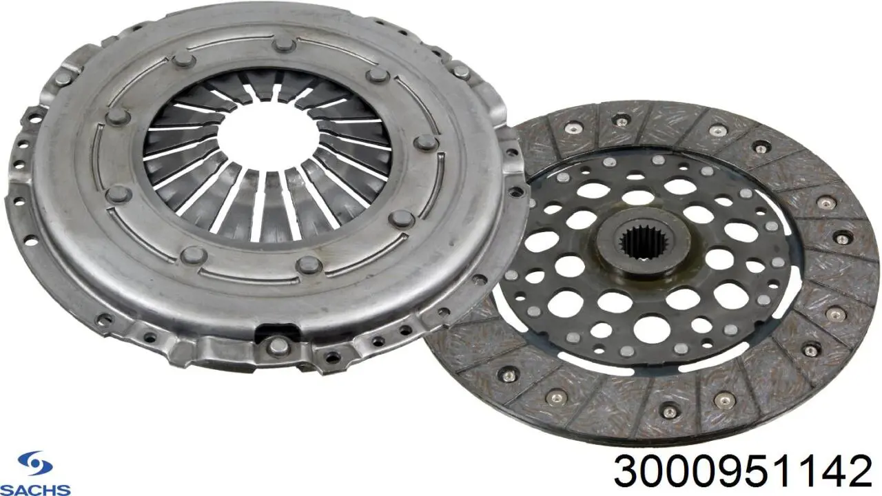 Купити 3000951142 Sachs Комплект зчеплення (диск, корзина, підшипник)