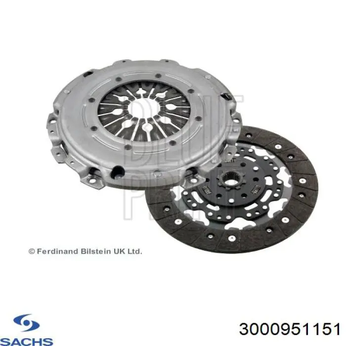 Купити 3000951151 Sachs Комплект зчеплення (диск, корзина, підшипник)