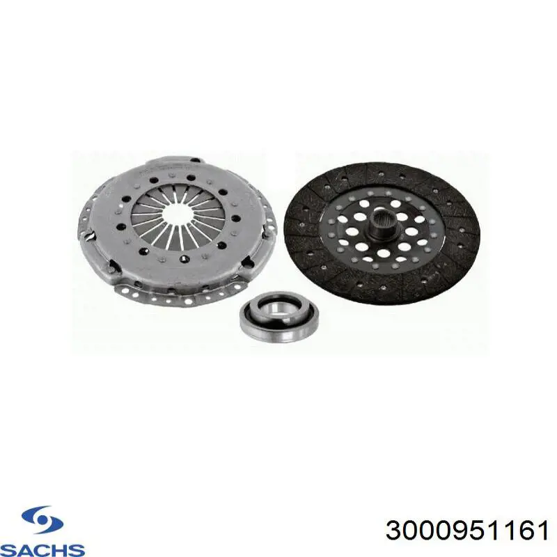 3000951161 Sachs Зчеплення в зборі