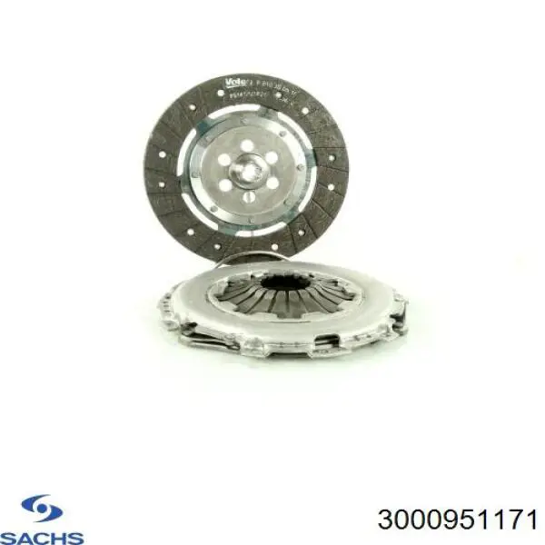 Купити 3000951171 Sachs Комплект зчеплення (диск, корзина, підшипник)