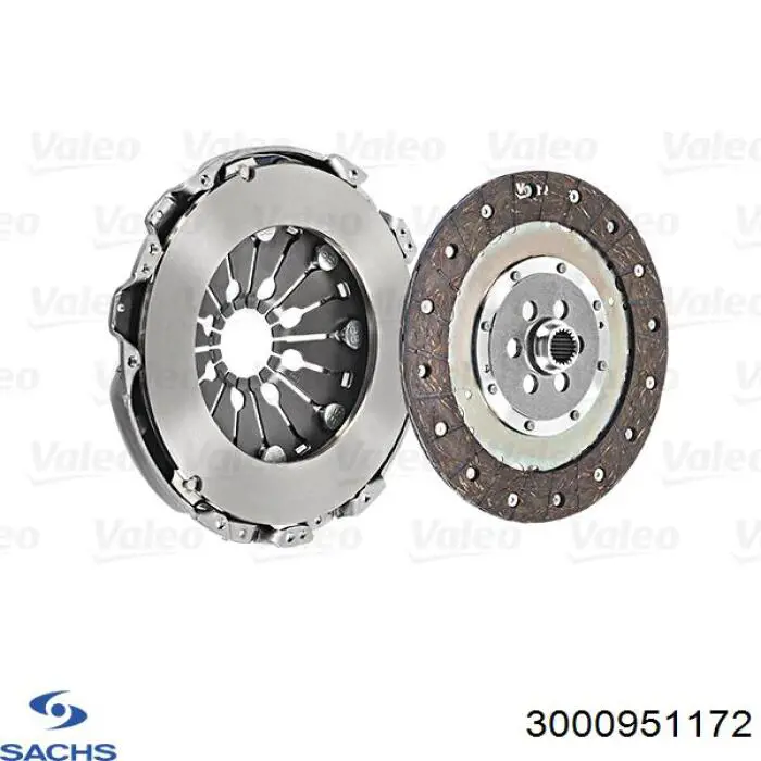 Купити 3000951172 Sachs Комплект зчеплення (диск, корзина, підшипник)