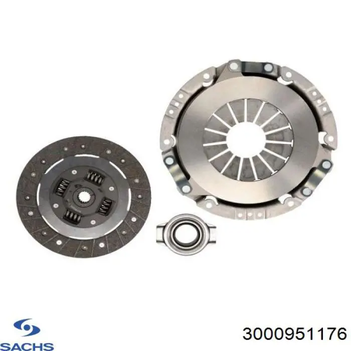Комплект зчеплення (3 частини) Sachs 3000951176 ціна, від 115.13 USD