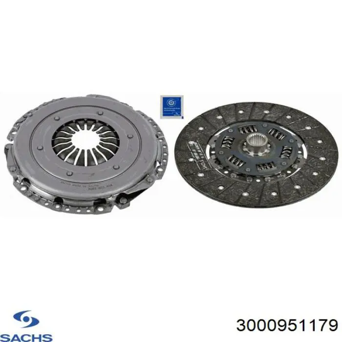 Купити 3000951179 Sachs Комплект зчеплення (диск, корзина, підшипник)