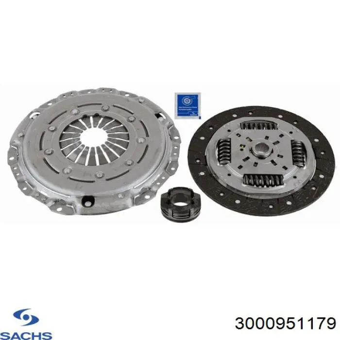 Купити 3000951179 Sachs Комплект зчеплення (диск, корзина, підшипник)