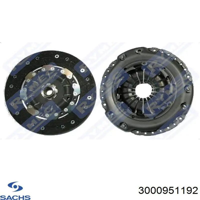Комплект зчеплення (3 частини) Sachs 3000951192 ціна, від 199.72 USD