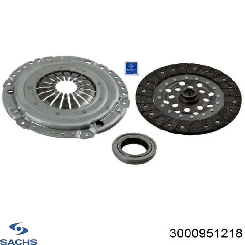 Купити 3000951218 Sachs Комплект зчеплення (диск, корзина, підшипник)