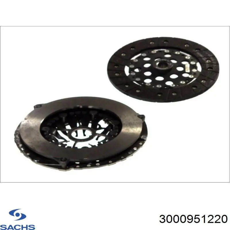 Купити 3000951220 Sachs Комплект зчеплення (диск, корзина, підшипник)