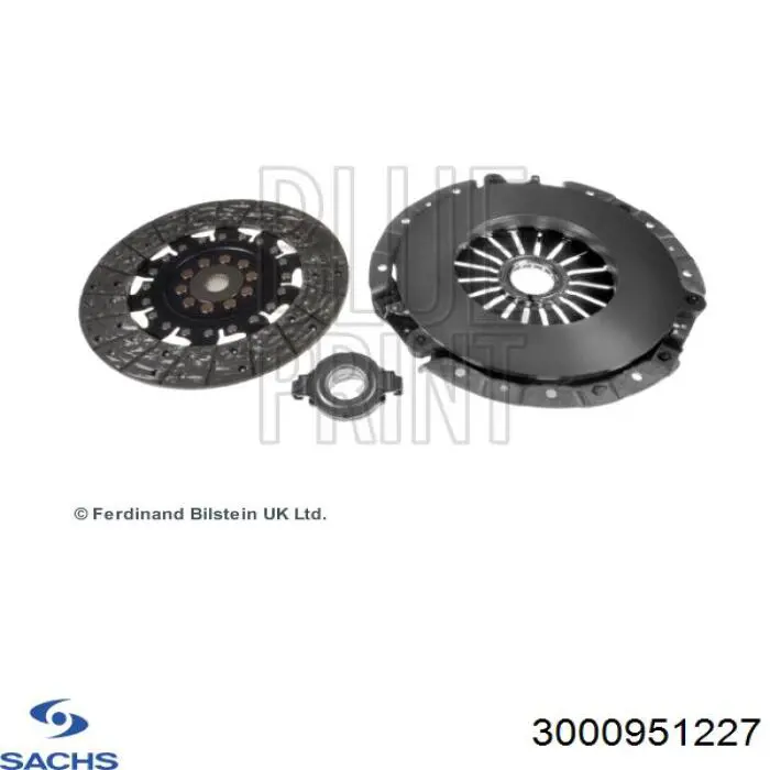 Комплект зчеплення (3 частини) Sachs 3000951227 ціна, від 267.45 USD