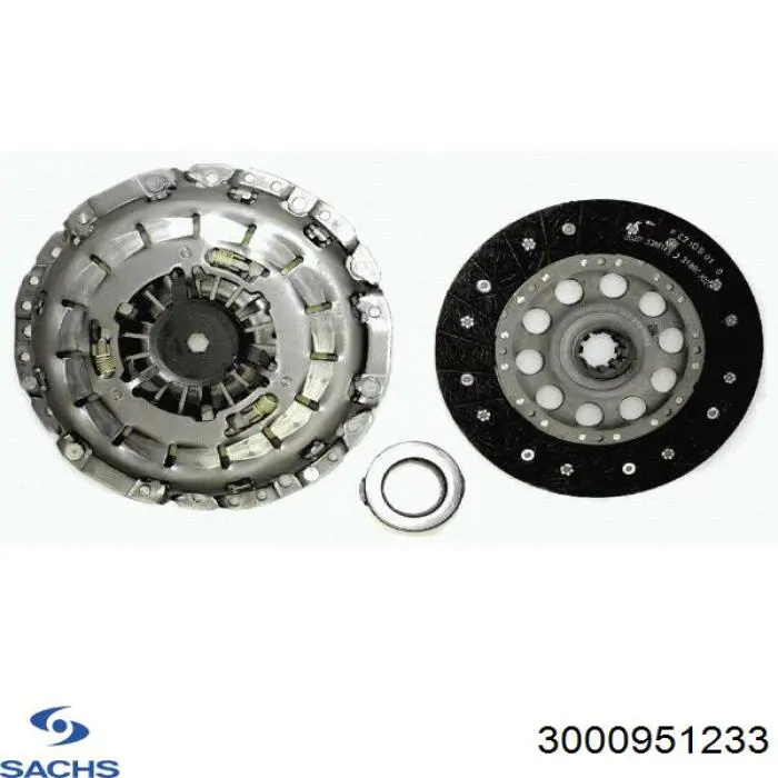 Комплект зчеплення (3 частини) Sachs 3000951233 ціна, від 333.84 USD