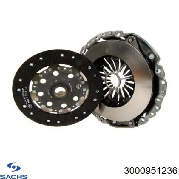 Комплект зчеплення (3 частини) Sachs 3000951236 ціна, від 262.94 USD