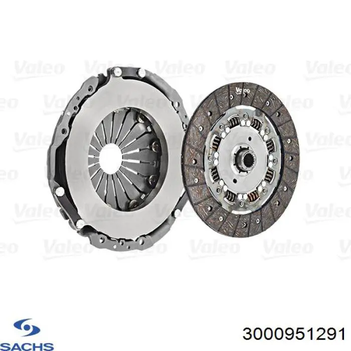 Купити 3000951291 Sachs Комплект зчеплення (диск, корзина, підшипник)
