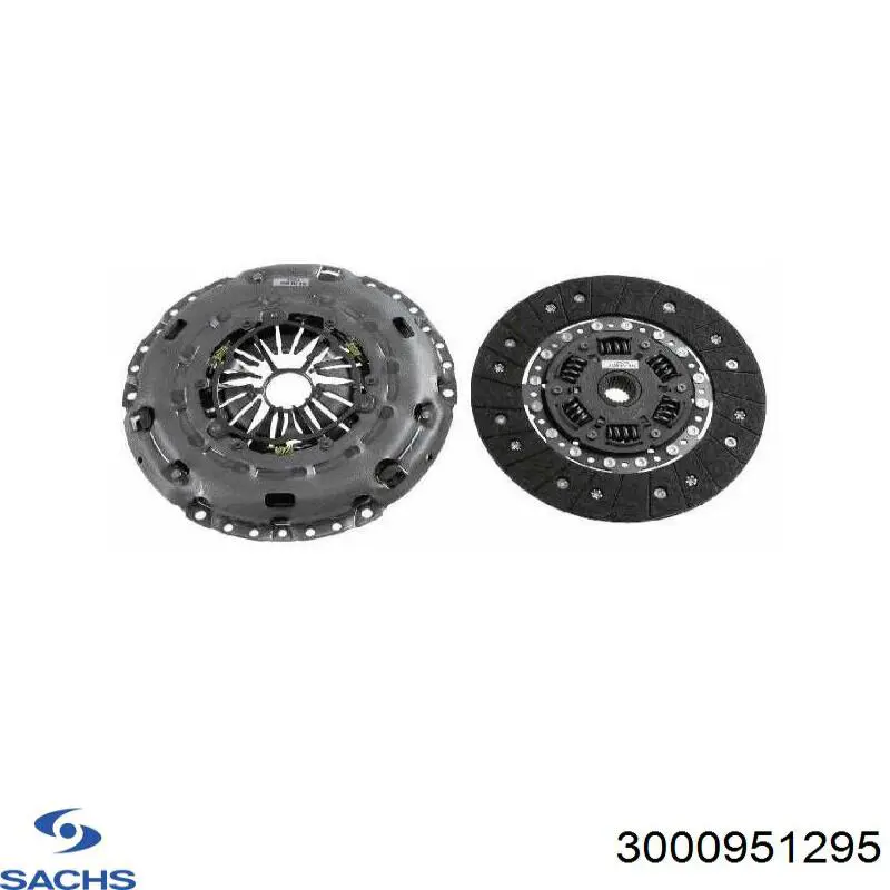 Комплект зчеплення (3 частини) Sachs 3000951295 ціна, від 73.84 USD