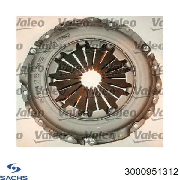Комплект зчеплення (3 частини) Sachs 3000951312 ціна, від 106.82 USD
