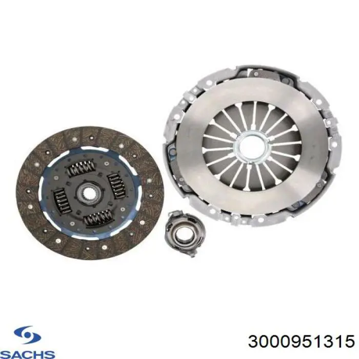 Комплект зчеплення (3 частини) Sachs 3000951315 ціна, від 204.84 USD