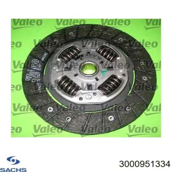 Комплект зчеплення (3 частини) Sachs 3000951334 ціна, від 119.66 USD