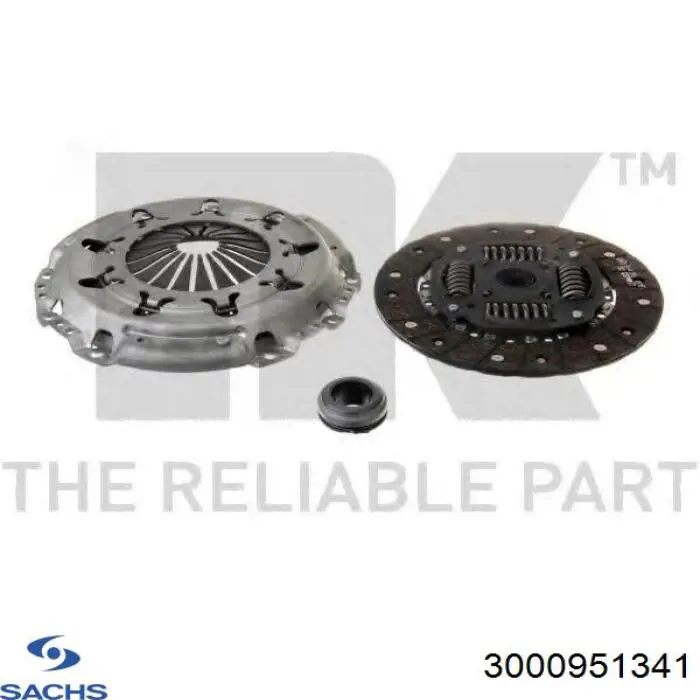 Комплект зчеплення (3 частини) Sachs 3000951341 ціна, від 126.89 USD