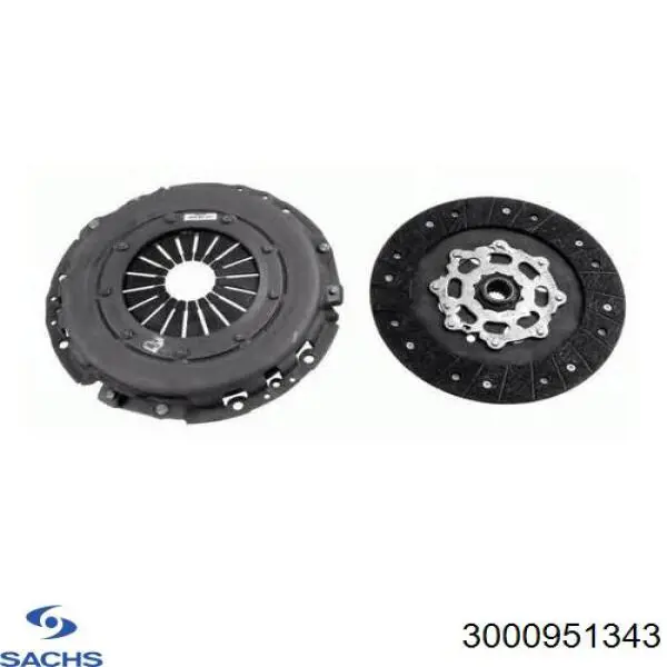 Купити 3000951343 Sachs Комплект зчеплення (диск, корзина, підшипник)