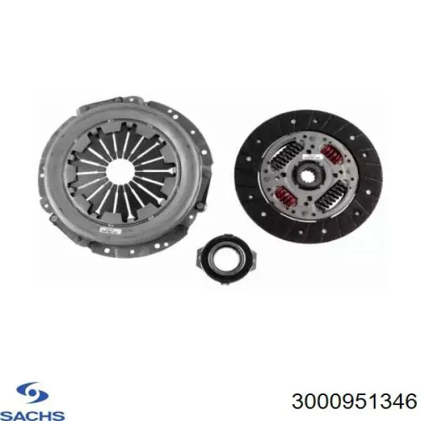Комплект зчеплення (3 частини) Sachs 3000951346 ціна, від 146.97 USD