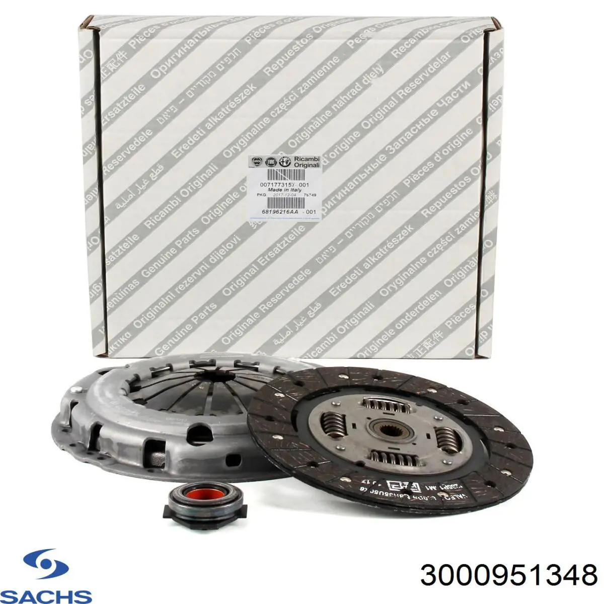 Комплект зчеплення (3 частини) Sachs 3000951348 ціна, від 62.67 USD