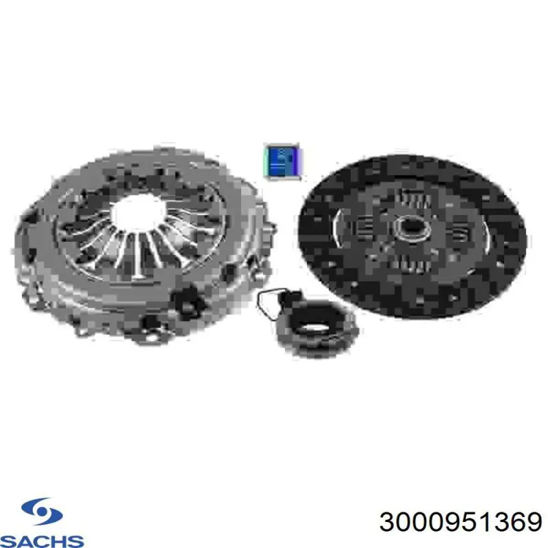 Комплект зчеплення (3 частини) Sachs 3000951369 ціна, від 227.78 USD
